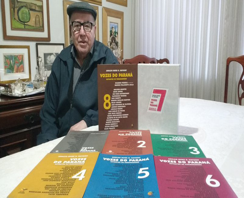 Aroldo Murá lança dia 10 volume 12 de Vozes do Paraná
